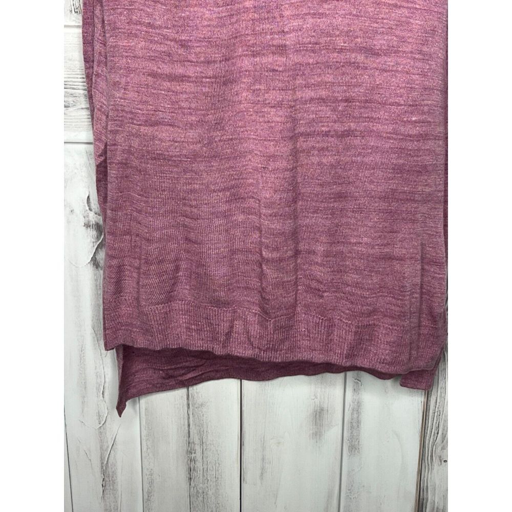 THE LIMITED HEATHERED PURPLE SLEEVELESS V-NECK SOFT LIGHTWEIGHT TUNIC SWEATER XS - Picture 2 of 15